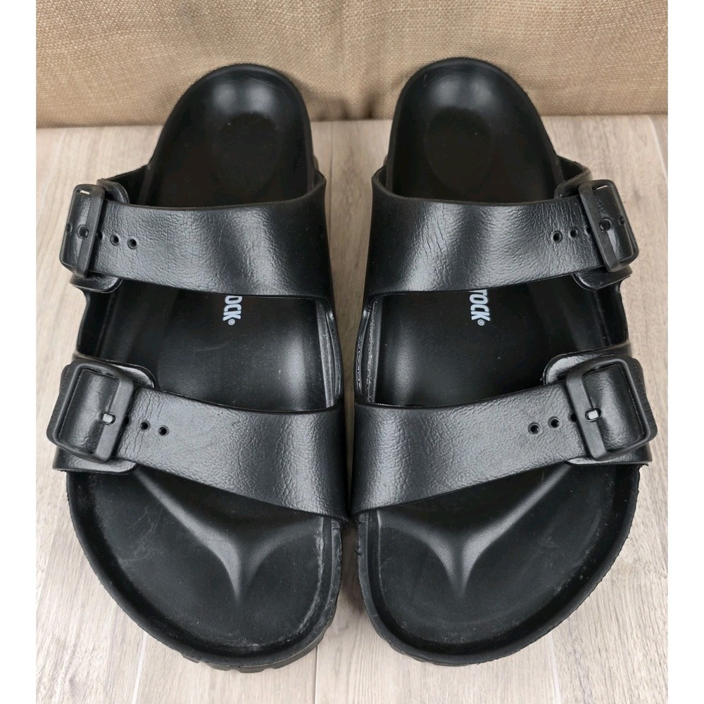 Birkenstock Mens 13 Arizona Essentials EVA Sandals Black Waterproof Beach Slides